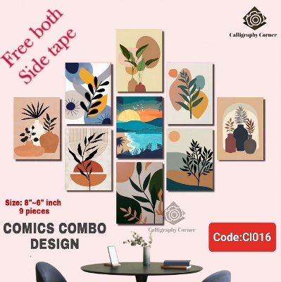 Picture of 9 pcs Most Unique Combo Wallboard set for Home Decoration. Wall Decoration for Home and Office