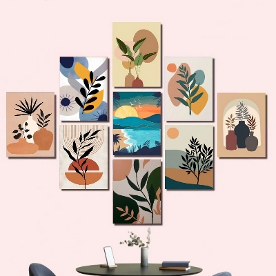 Picture of 9 pcs Most Unique Combo Wallboard set for Home Decoration. Wall Decoration for Home and Office