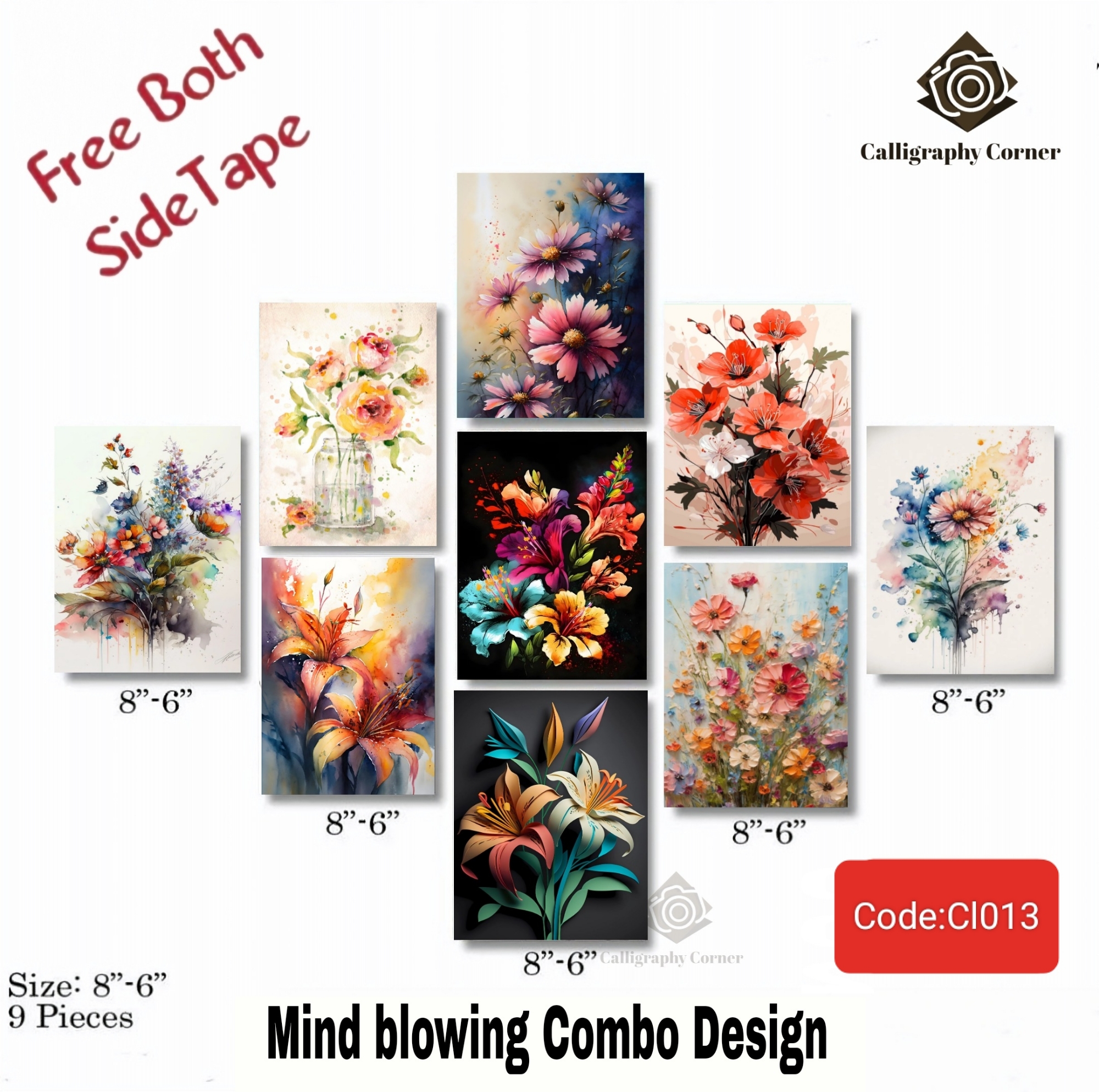 Picture of Wall Decor 9 pcs Most Unique Combo Wallmate set for Home Decoration. Wall Decoration for Home and Office