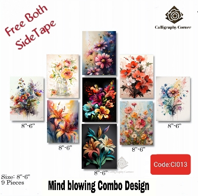 Picture of Wall Decor 9 pcs Most Unique Combo Wallmate set for Home Decoration. Wall Decoration for Home and Office