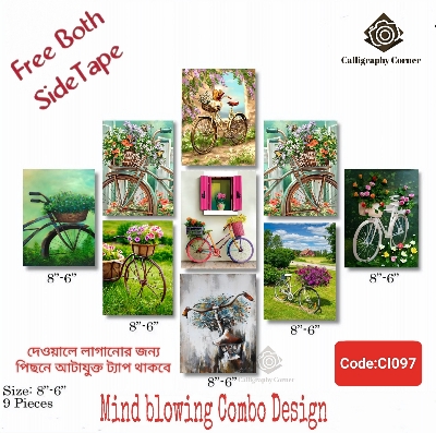 Picture of Home Decor 9 pcs Most Unique Combo Wallboard set for Home Decoration. Wall Decoration for Home and Office