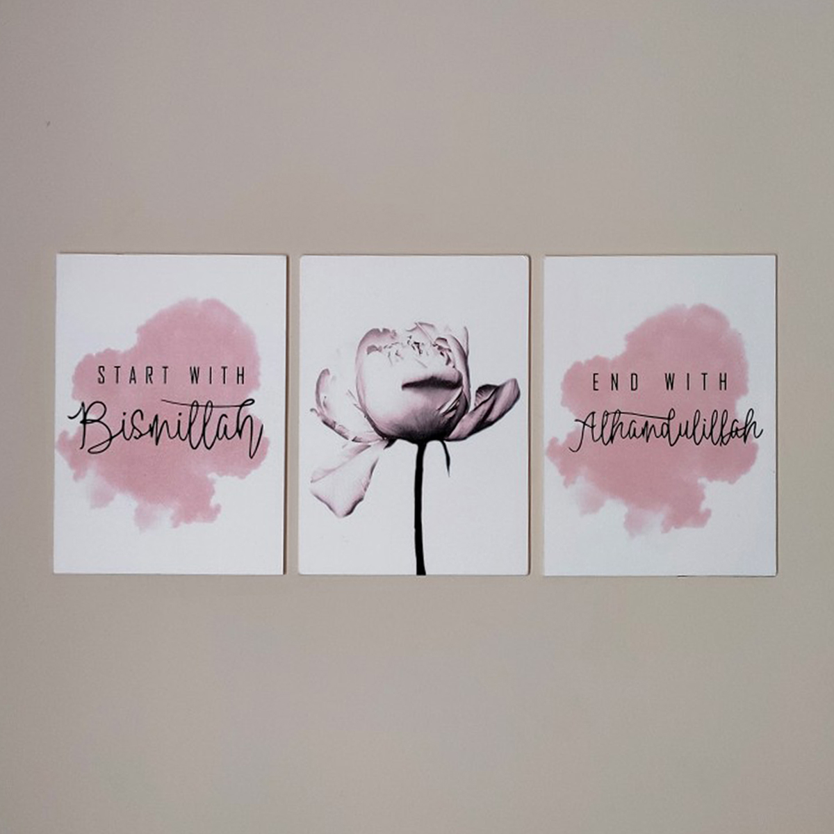 Picture of Home Decoration 3pcs Arabic Calligraphy Wallboard Decoration home decoration item