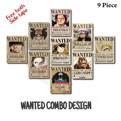 Picture of 9 pcs Wanted Combo Wallboard set for Home Decoration. Wall Decoration for Home