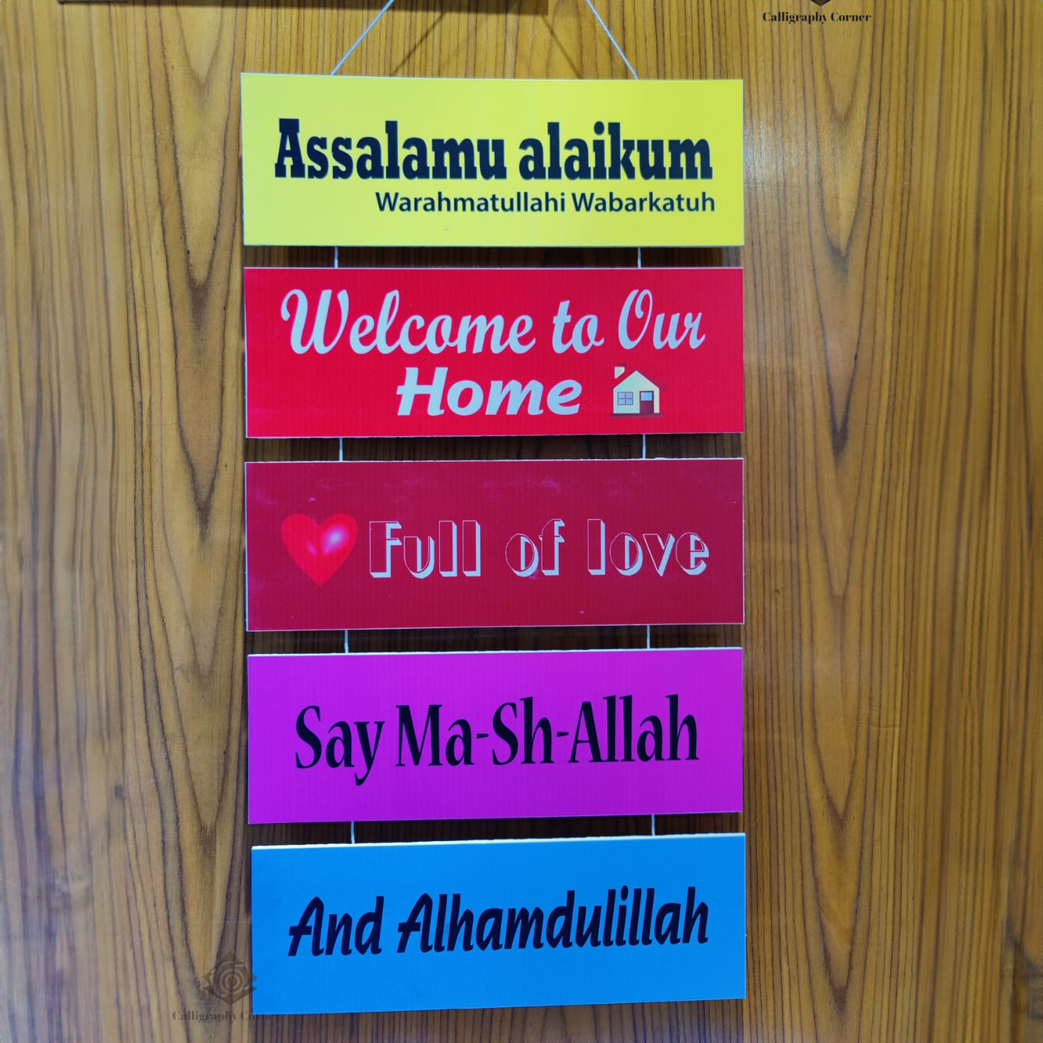 Picture of Hanging wall decor pvc 5 PCS 12 BY 3 INCH Each wall home decor item