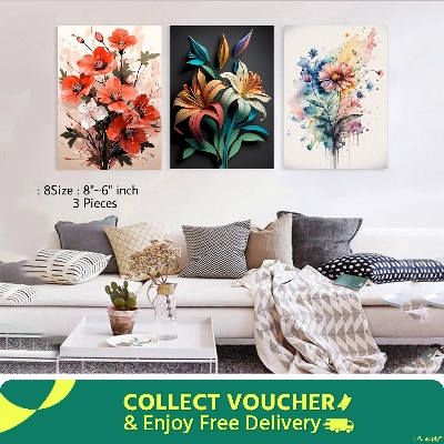 Picture of 3 pcs Most Unique Combo Wallboard set for Home Decoration. Wall Decoration for Home and Office