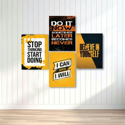 Picture of 4 pcs Most Unique Combo Wallboard set for Home Decoration. Wall Decoration for Home and Office