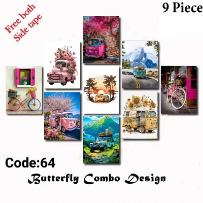Picture of 9 pcs Most Unique Combo Wallboard set for Home Decoration. Wall Decoration for Home