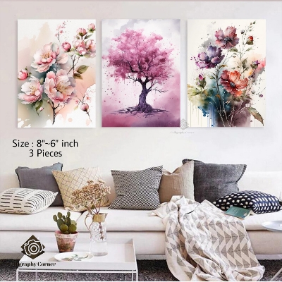 Picture of 3 pcs Most Unique Combo Wallmate set for Home Decoration. Wall Decoration for Home and Office