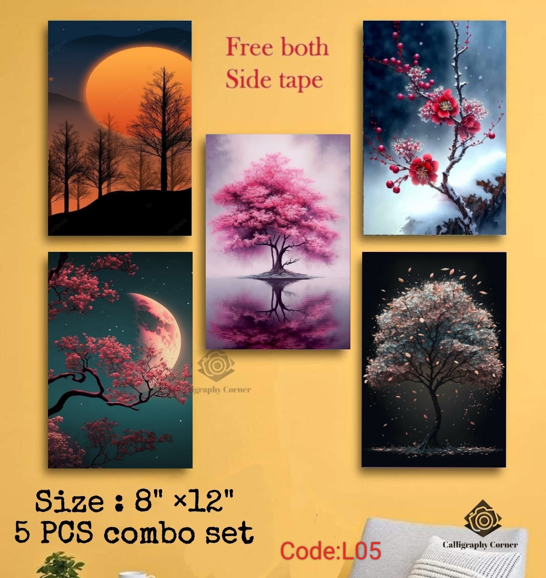 Picture of 5 pcs Most Unique Combo Wallmate set for Home Decoration. Wall Decoration for Home and Office