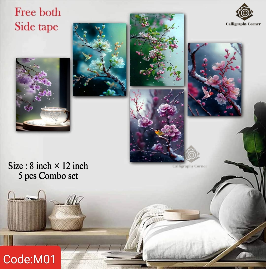 Picture of 5 pcs Most Unique Combo Wallmate set for Home Decoration. Wall Decoration for Home and Office