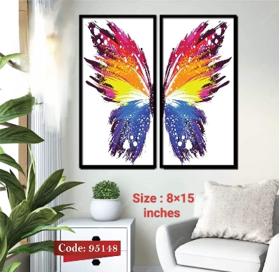 Picture of Wall decoration 2pcs Unique Design wallmate Home Decoration poster on PVC Combo Set