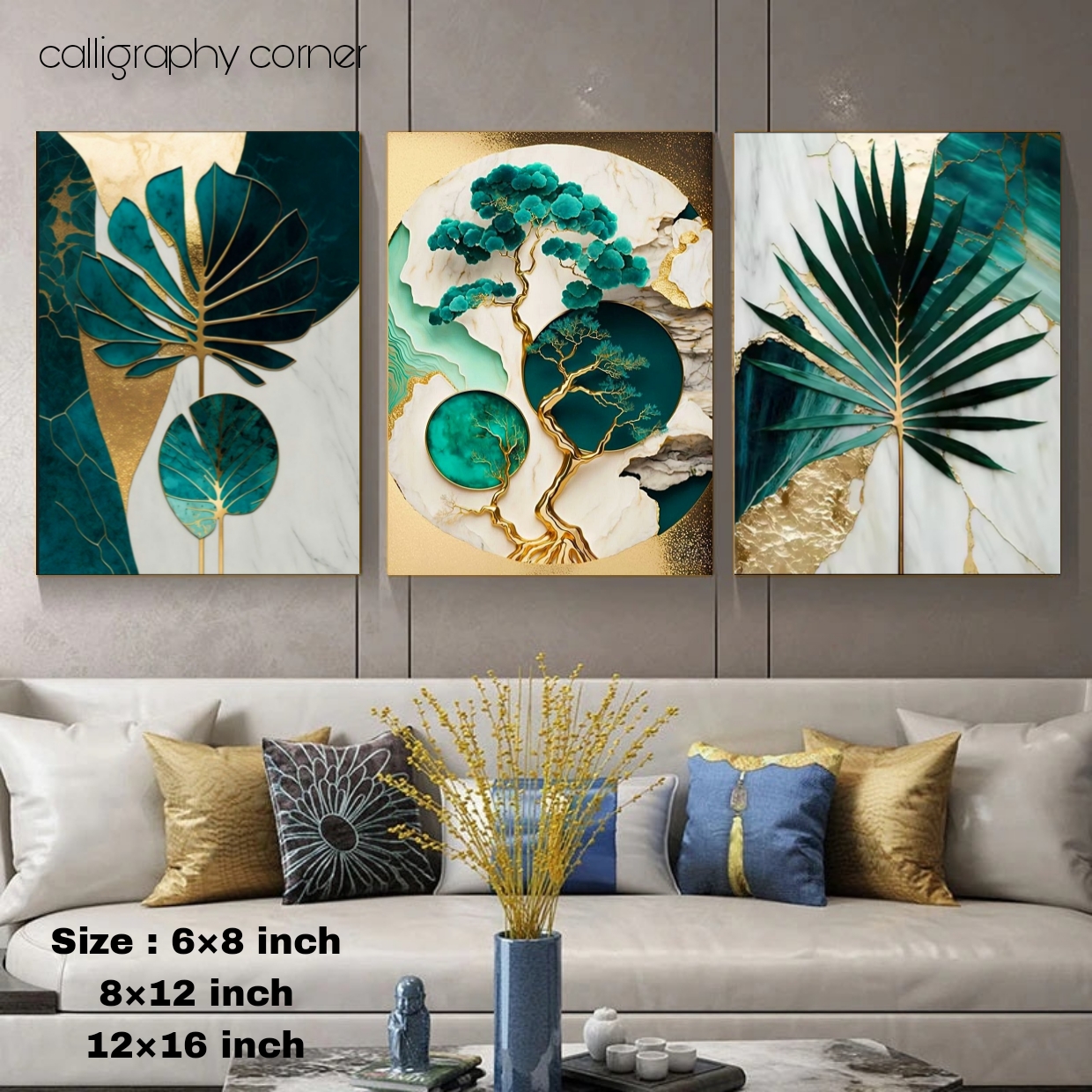 Picture of 3 pcs Most Unique Combo Wallboard set for Home Decoration. Wall Decoration for Home and Office