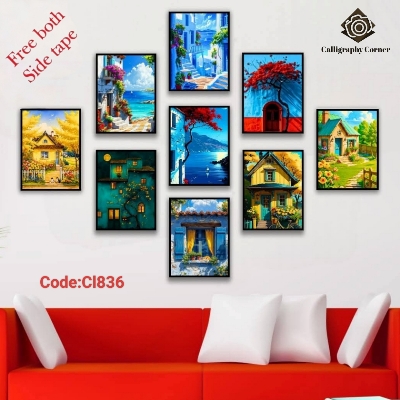Picture of 9 pcs Most Unique Combo Walmate set for Home Decoration. Wall Decoration for Home