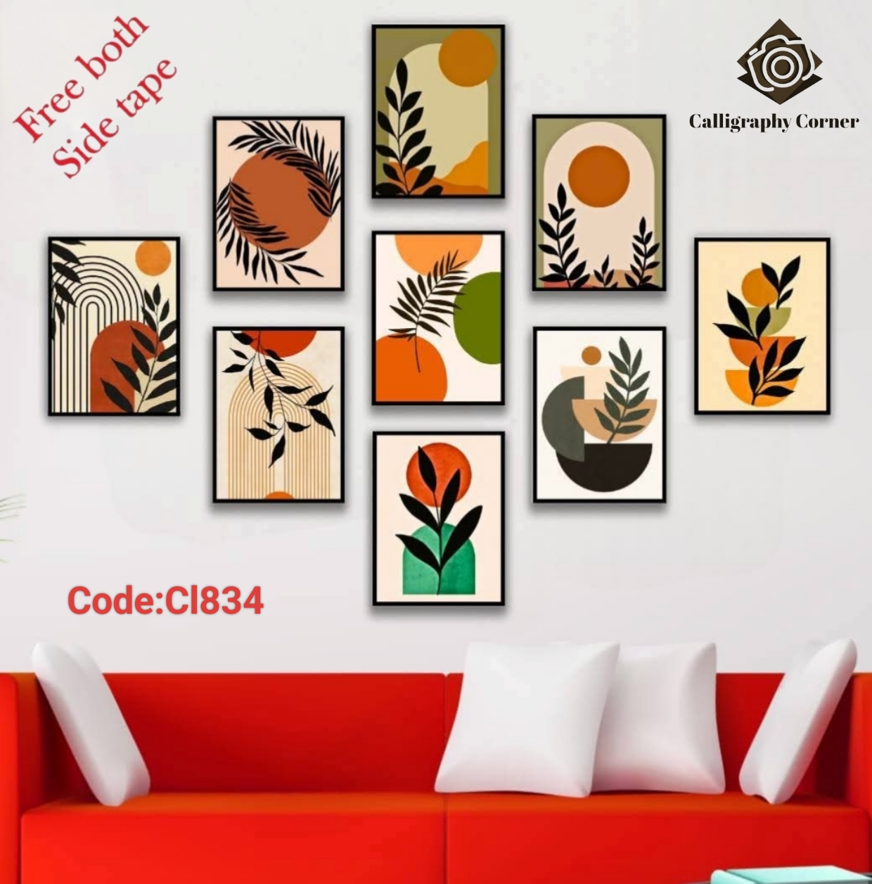 Picture of 9 pcs Most Unique Combo Walmate set for Home Decoration. Wall Decoration for Home