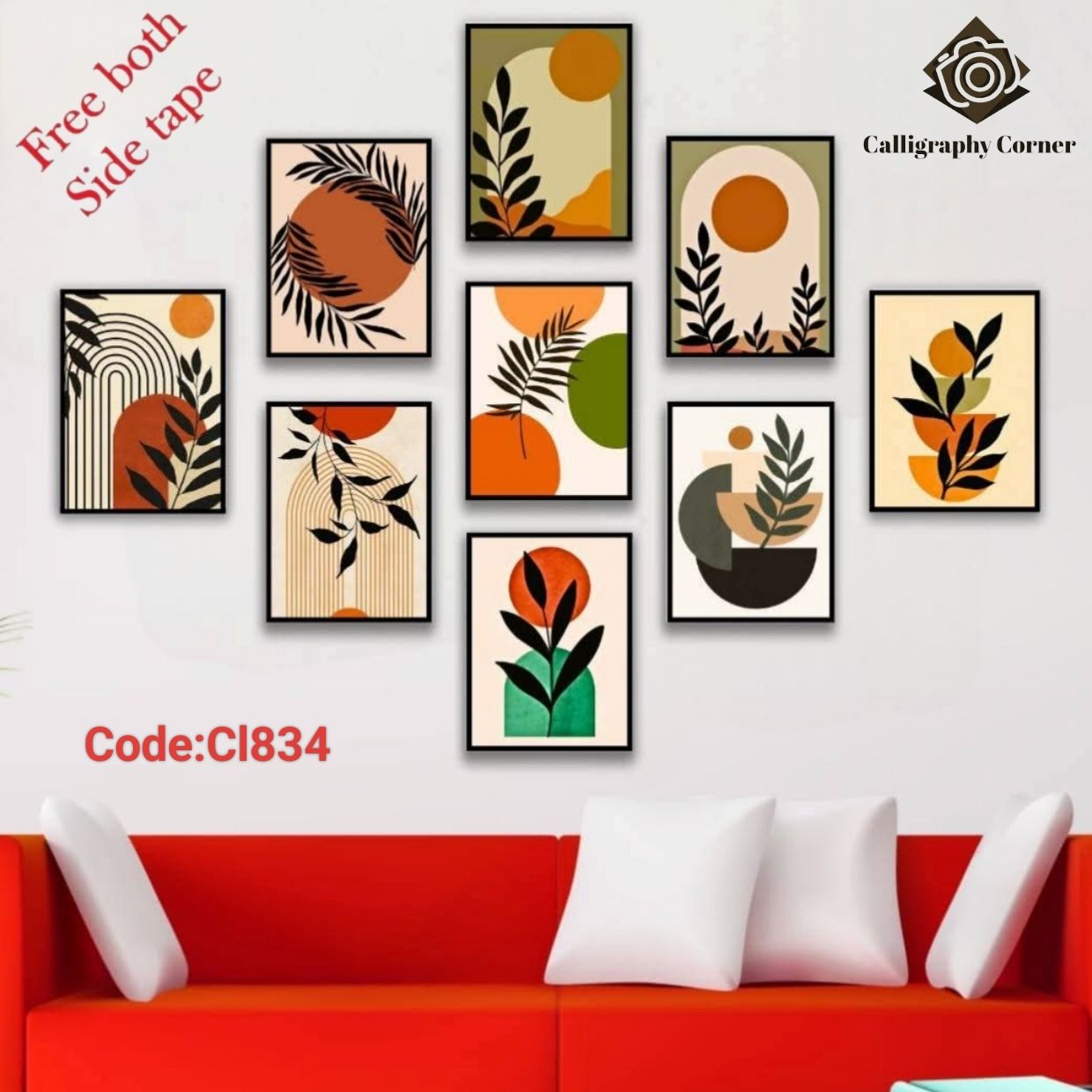 Picture of 9 pcs Most Unique Combo Walmate set for Home Decoration. Wall Decoration for Home