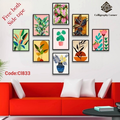 Picture of 9 pcs Most Unique Combo Walmate set for Home Decoration. Wall Decoration for Home