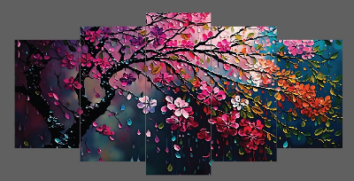 Picture of 5Pcs In 1 Set Wall Canvas Art Ready to Hang for Living Room or Bedroom Home Decoration On Wall Canvas Painting Wall