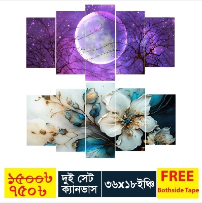 Picture of 10 Piece In 2 Set Wall Canvas Art Ready to Hang for Living Room or Bedroom Home Decoration On Wall Canvas Painting Wall