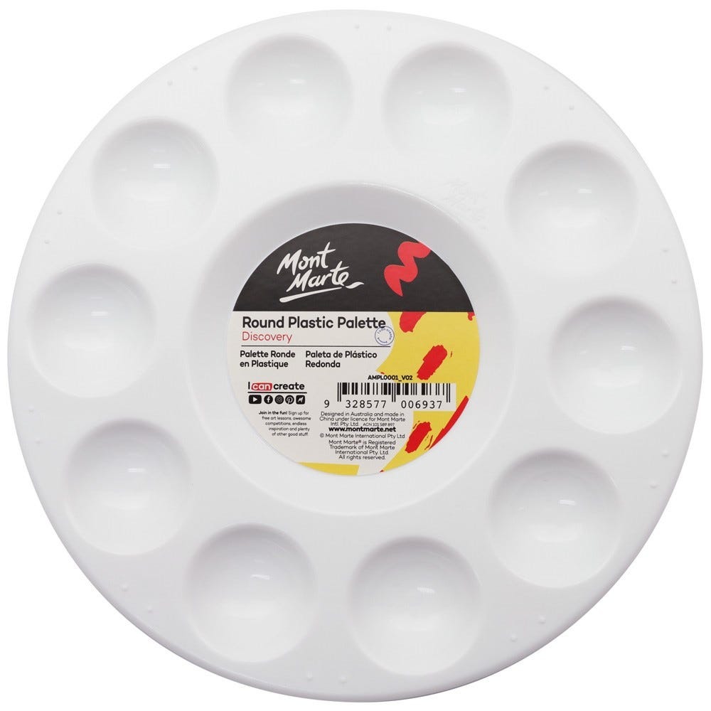 Buy Mont Marte Round Plastic Palette 17 cm at Best Prices in Bangladesh