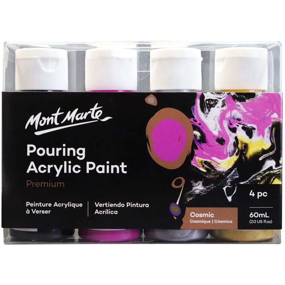 Buy Mont Marte Pouring Acrylic 60ml 4pc-Cosmic at Best Prices in Bangladesh