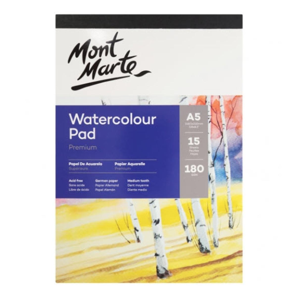 Buy Mont Marte Watercolour Pad German Paper A5 180gsm 15 Sheet at Best Prices in Bangladesh