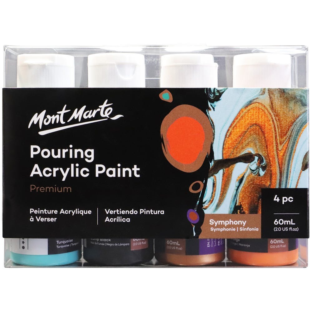 Buy Mont Marte Pouring Acrylic 60ml 4pc-Symphony at Best Prices in Bangladesh