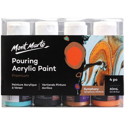 Buy Mont Marte Pouring Acrylic 60ml 4pc-Symphony at Best Prices in Bangladesh