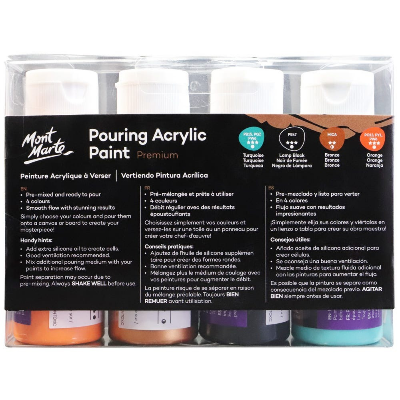 Buy Mont Marte Pouring Acrylic 60ml 4pc-Symphony at Best Prices in Bangladesh