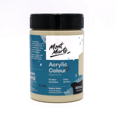 Buy Mont Marte Acrylic Colour Paint Signature 300ml (10.1 US fl.oz) - Naples Yellow at Best Prices in Bangladesh