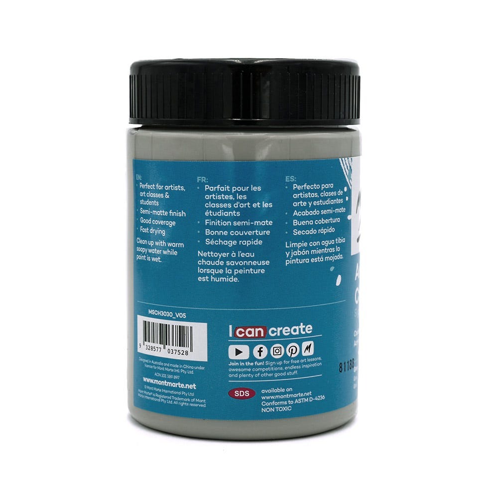 Buy Mont Marte Acrylic Color Paint 300ml-Grey at Best Prices in Bangladesh