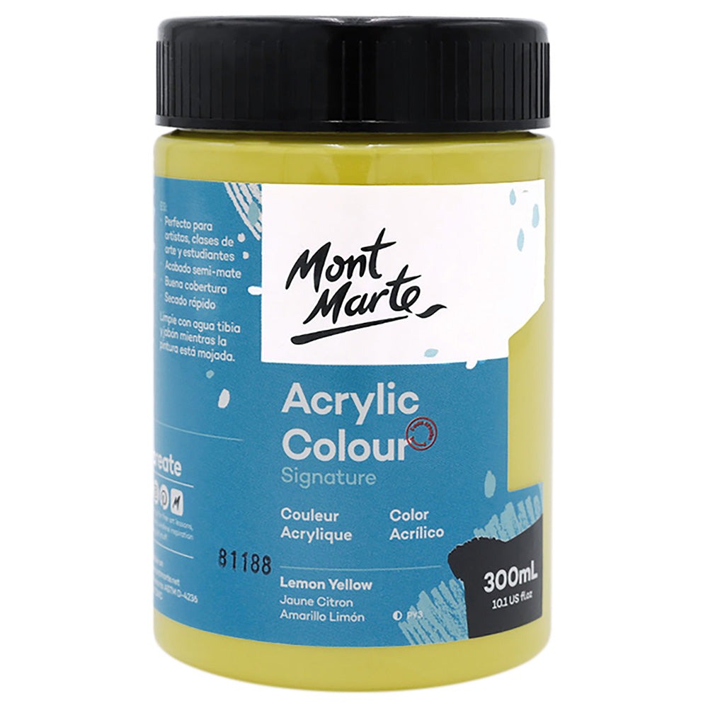 Buy Mont Marte Acrylic Color Paint 300ml-Lemon Yellow at Best Prices in Bangladesh