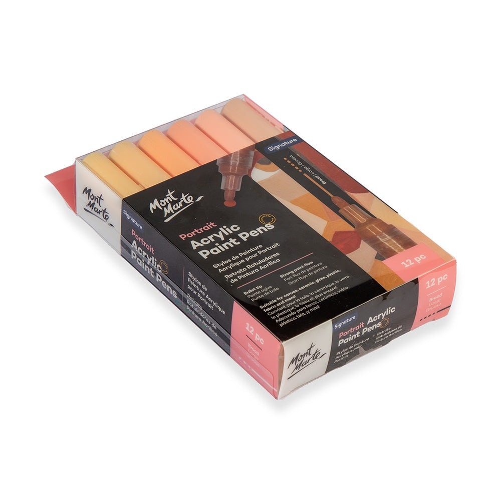 Buy mont-marte-acrylic-paint-pens-skin-tone-broad-tip-12pc at Best Prices in Bangladesh