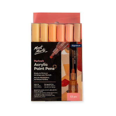 Buy mont-marte-acrylic-paint-pens-skin-tone-broad-tip-12pc at Best Prices in Bangladesh