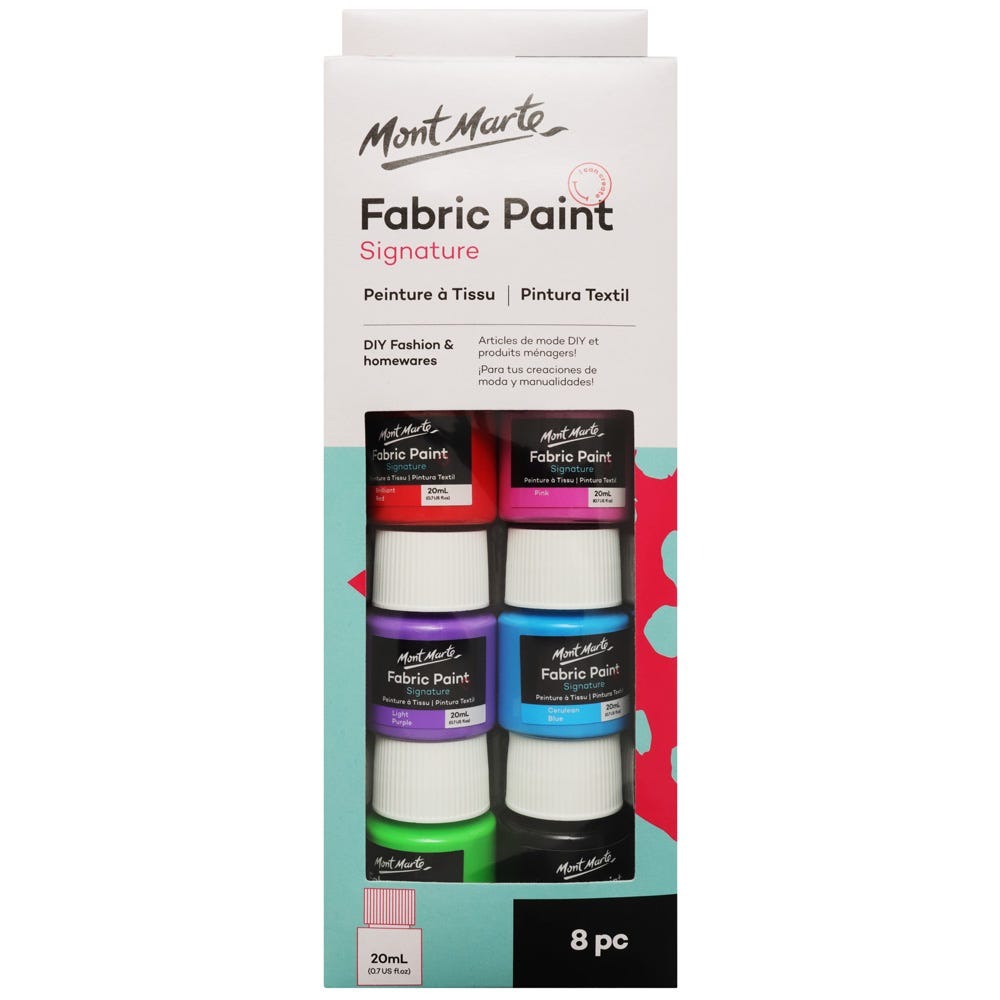 Buy Mont Marte Fabric Paint Set 8pc*20ml at Best Prices in Bangladesh