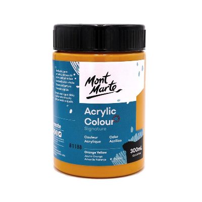 Buy Mont Marte Acrylic Colour Paint 300ml -Orange Yellow at Best Prices in Bangladesh