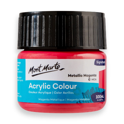 Buy Mont Marte Acrylic Color Paint 100ml-Mettalic Magenta at Best Prices in Bangladesh