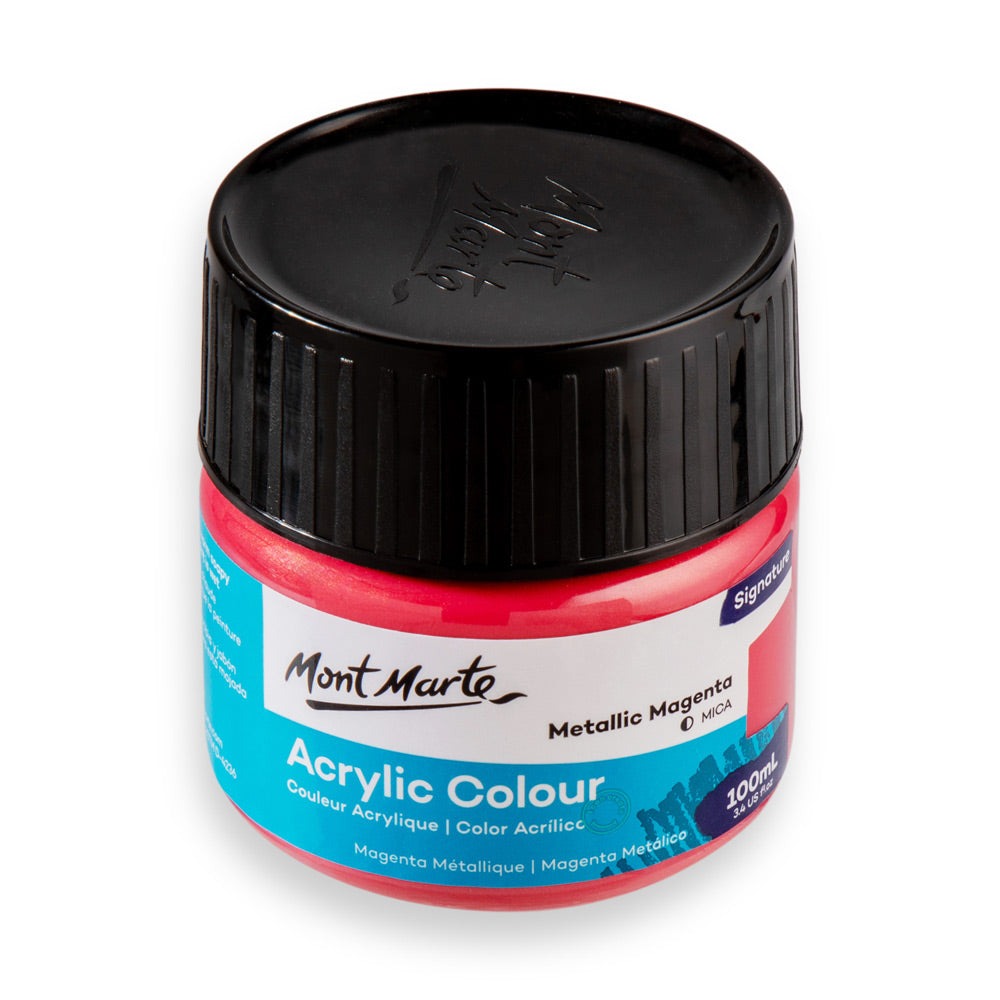 Buy Mont Marte Acrylic Color Paint 100ml-Mettalic Magenta at Best Prices in Bangladesh