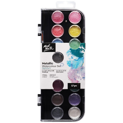 Buy mont-marte-signature-paint-set-metallic-watercolour-cake-17pc at Best Prices in Bangladesh