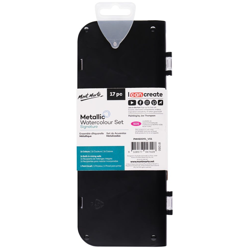 Buy mont-marte-signature-paint-set-metallic-watercolour-cake-17pc at Best Prices in Bangladesh