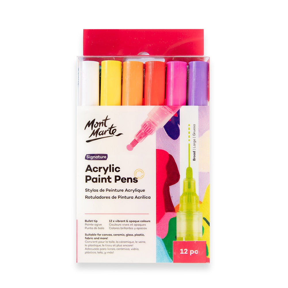 Buy mont-marte-acrylic-paint-pens-broad-tip-12pc at Best Prices in Bangladesh