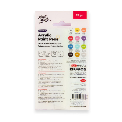Buy mont-marte-acrylic-paint-pens-broad-tip-12pc at Best Prices in Bangladesh