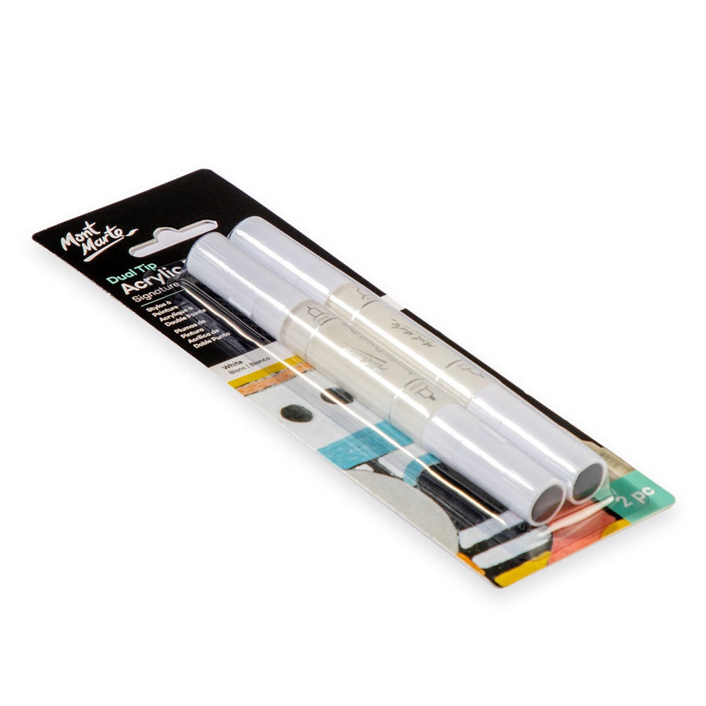 Buy mont-marte-acrylic-paint-pens-dual-tip-white-2pc at Best Prices in Bangladesh