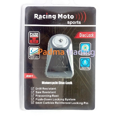 Picture of Racing Moto Sports Disk lock for Motorcycle. Black