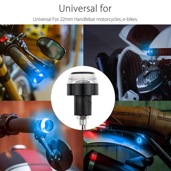 Picture of Motorcycle Turn Signal LED Indicator Light or Handlebar Light for all bike 2Pcs Yellow, Red, Blue