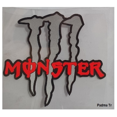 Picture of Monster energy bike sticker. decoration Sticker for bike car Motorcycle Monset Logo 1Pis
