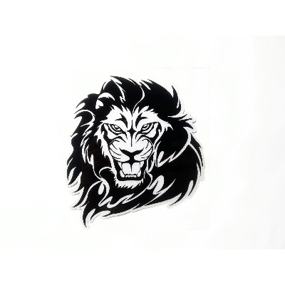 Picture of Decoration sticker For Motorcycle or Any Where. Angry Lion head