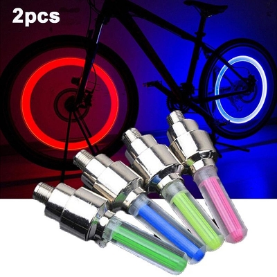 Picture of LED neon tire wheel gas nozzle valve Light - Wheel stick light for Bike, Bycycle, Car
