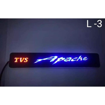 Picture of Motorcycle Front Brand Logo Led Light For Bike TVS - Bike Accessories