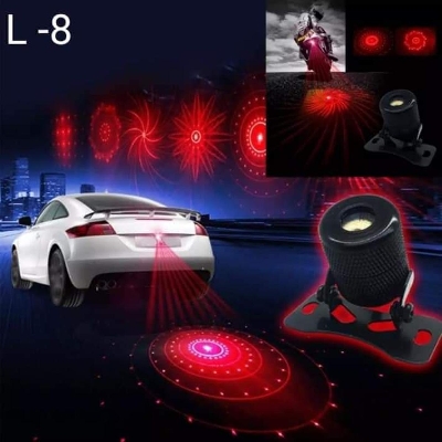 Picture of 6 Patterns CAR anti-collision rear tail fog laser warning safety  light