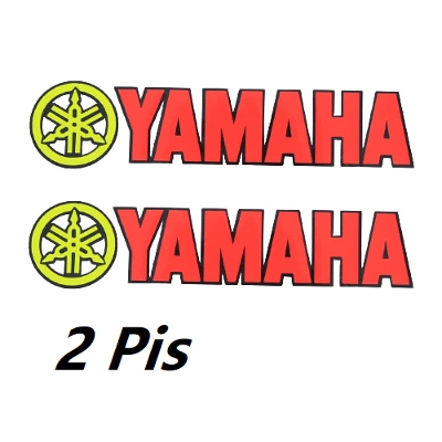 Picture of 2 Pis Yamaha  Logo sticker for Motorcycl. Bike Fork Decoretion sike - Red